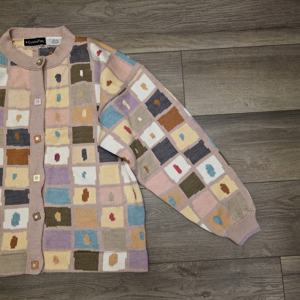 Vtg Unique Christine Foley Patchwork Checkerboard… - image 8